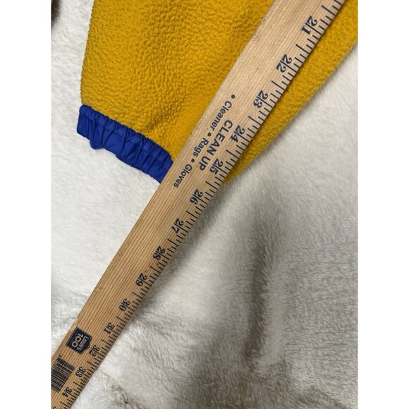 Mens The North Face Colorblock Fleece Jogger Pants Yellow Size S - Picture 5 of 6